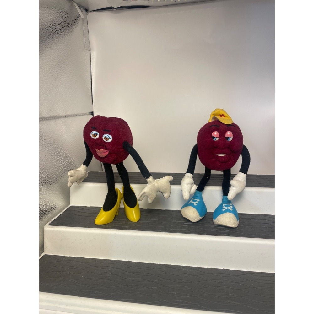 CALIFORNIA RAISINS Lot of Hardees Bendable Plush Figures Applause Vintage
